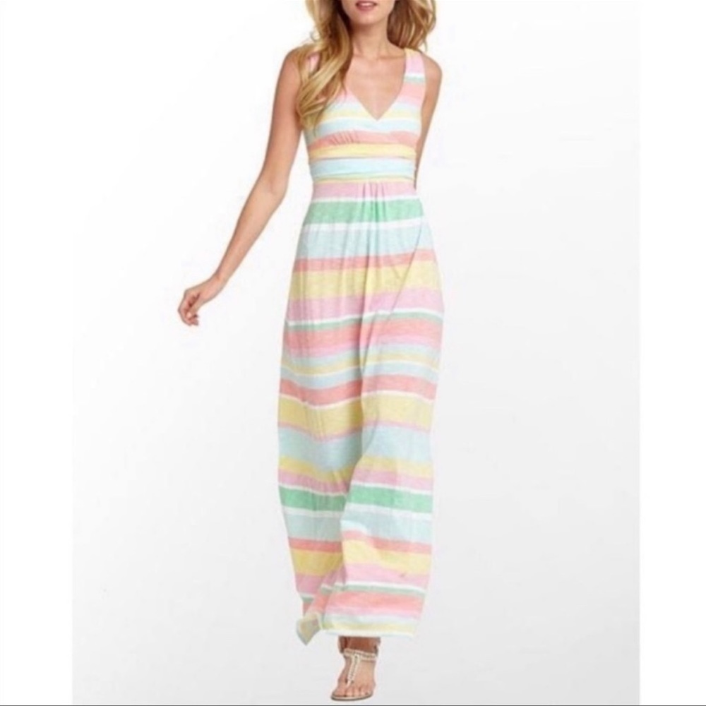 Lilly Pulitzer Sloane Maxi Dress Lazy Days Stripe XS